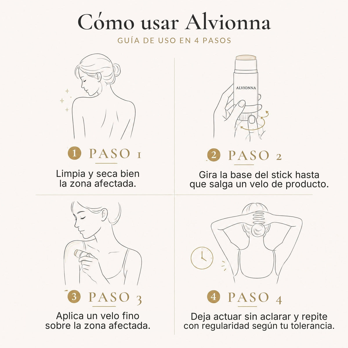 Cómo usar Alvionna en 4 pasos