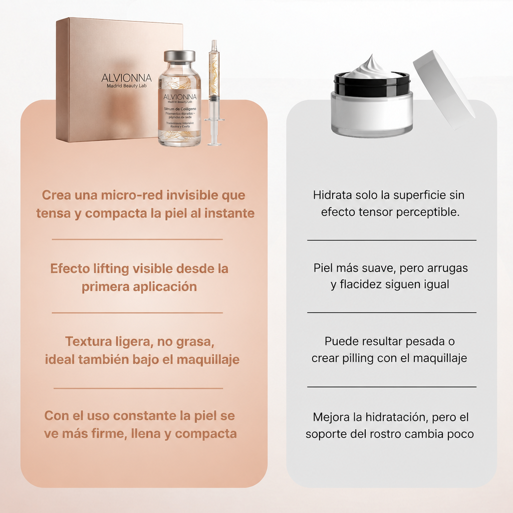 Comparación Sérum vs Crema